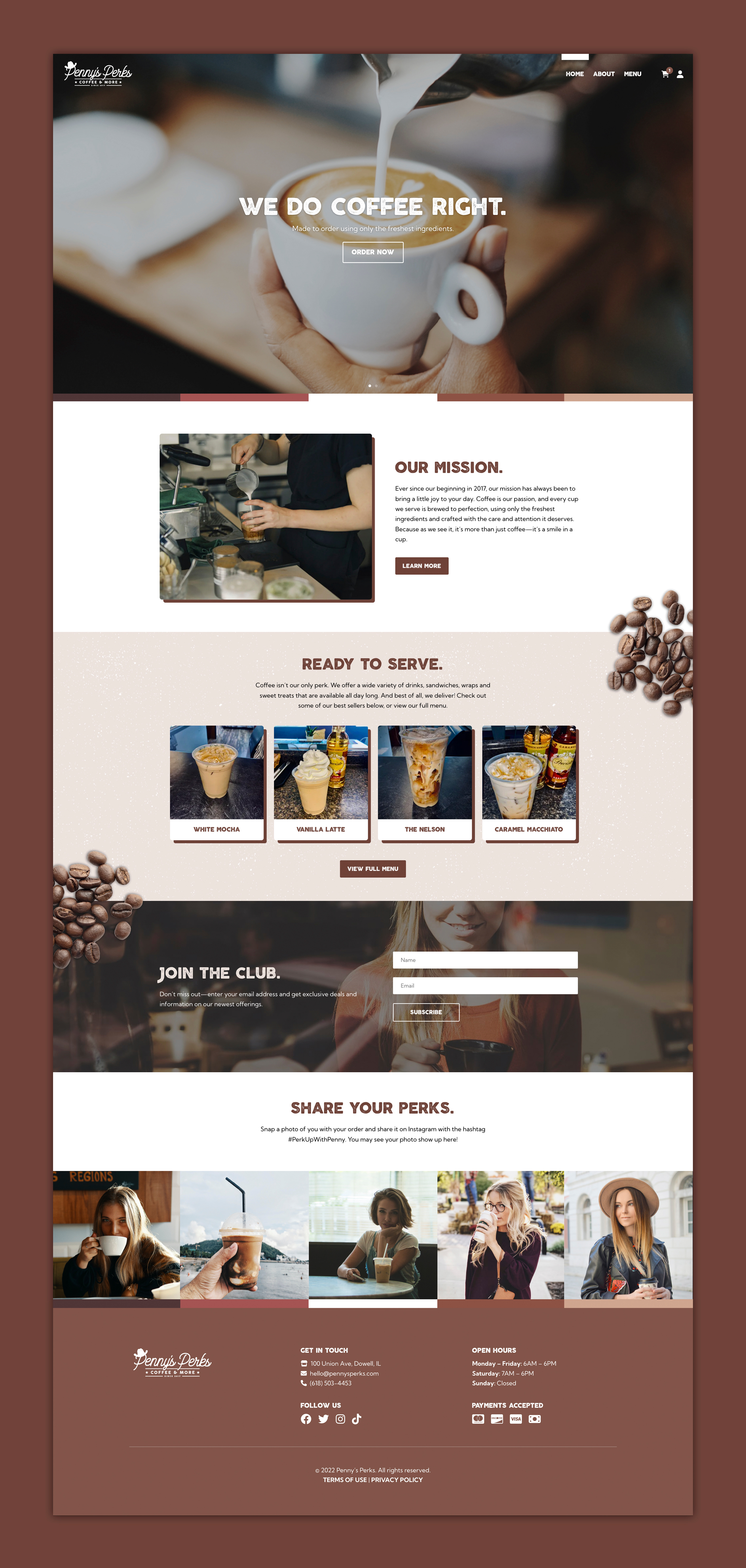 Example of Website Design & Development