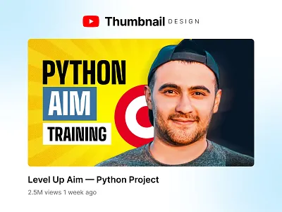 Youtube thumbnail for python programmer. programmer thumbnail python thumbnail thumbnail artist thumbnail design youtube thumbnail yt yt thumbnail