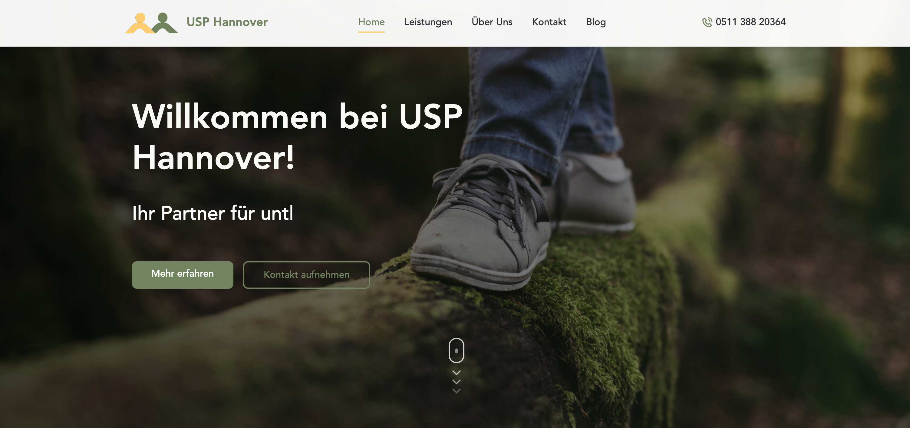 Example of Modern Web Design For A Small Website