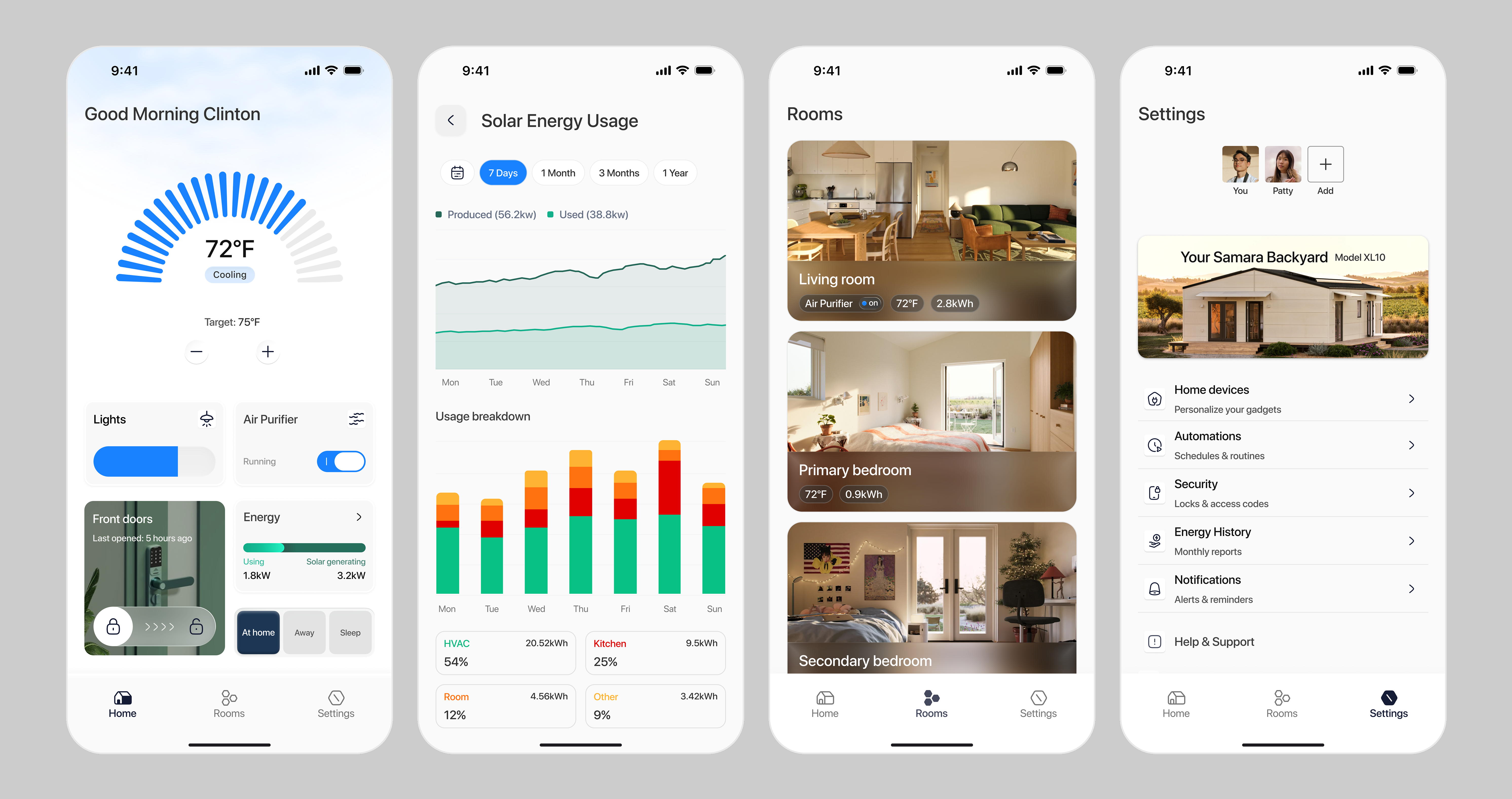 Smart home app app smart home ui