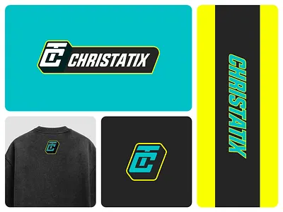 CT logo for Christatix brand identity for apparel, sporttwear alphabet bold brand identity branding design font graphic design hand lettering handmade initia logo letter logo letter mark lettering logo logo design logo type monogram sporttwear vector