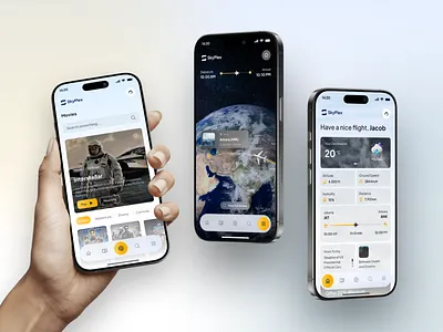 SkyPlex - Inflight Entertainment Mobile App agensip airplane attendant entertainment flight inflight map mobile plane reservation route saas trip ui design ux design vacation