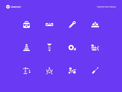 Construction - Uxercon Icon Library animation architecture builder building civil construction construction icon design engineer engineering figma icon icon design industry logo ui uiux ux uxercon