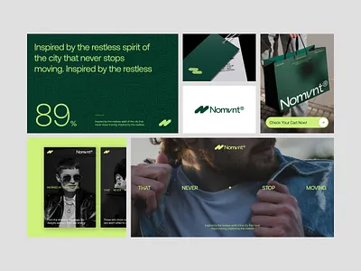 Nomvnt - Ecommerce Visual Identity branding clothing clothing brand ecommerce fashion brand logo brand logo design streetware visual identity