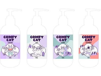 Comfy Cat Branding branding graphic design logo packaging