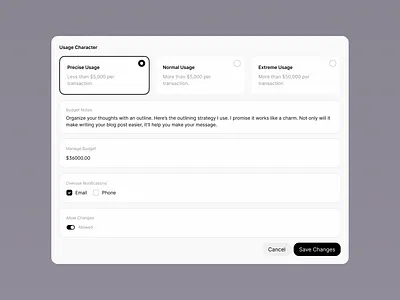 Usage Character - Made with SnowUI dashboard ui kit