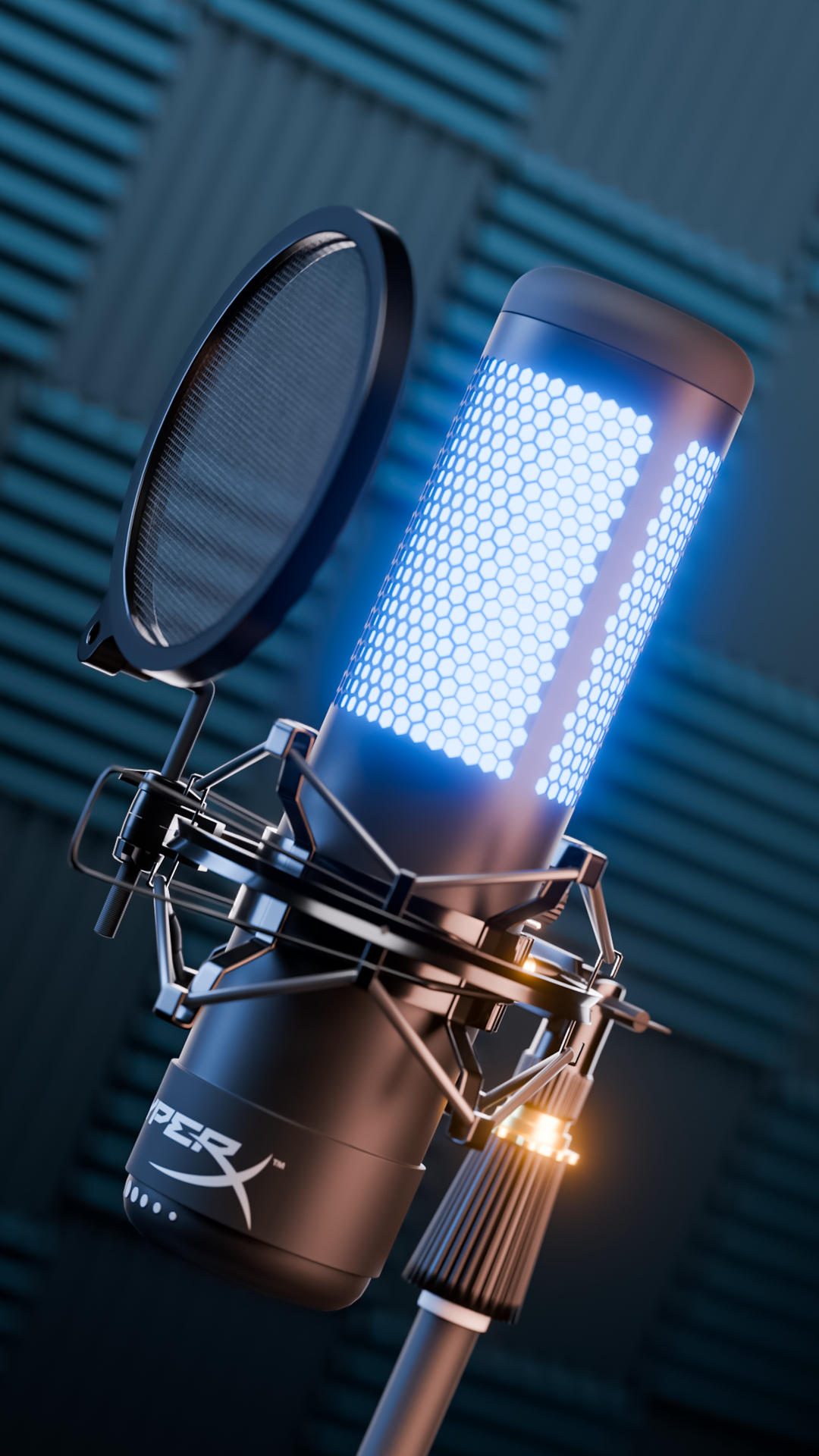 QuadCast Microphone Product Renders 3d 3d animation animation motion graphics product product visualization