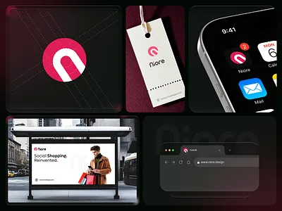 Niore - Social Ecommerce Branding | Logo & Brand Identity brand brand identity branding business logo branding logo designer smm startup visul identity