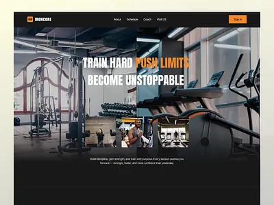 About Us Page for CrossFit Gym & Functional Fitness Website about us page agency work brand storytelling crossfit gym fitness brand functional fitness gym website lead magnet ui design ux design web ui website design