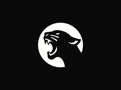 Black Panther logo design brand mark animal black branding cat design icon identity logo logo design logo designer logodesign mark minimal modern negative space panther roar symbol wild