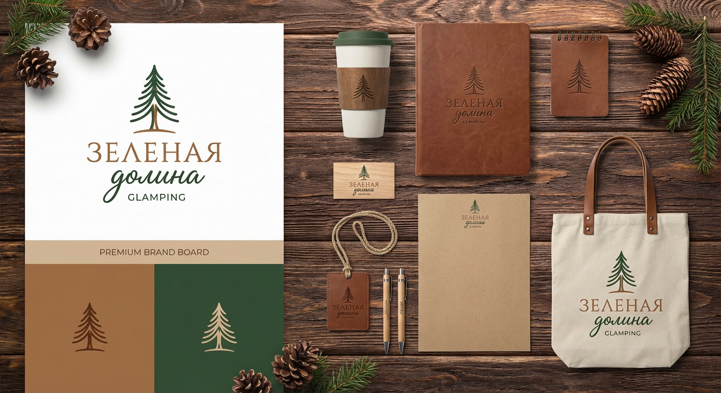 разработка логотипа и брендборда