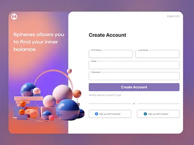 Spheres - A Meditation App concept design ui ui concept ux