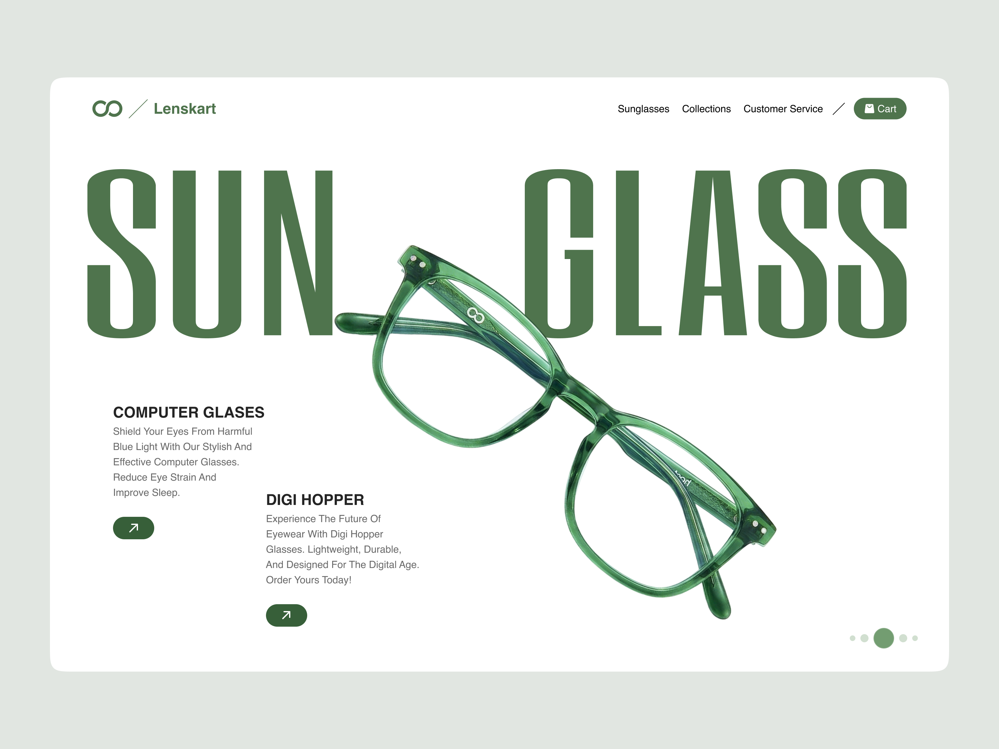 Example of Lenskart – Sun Glasses E-commerce Website & Mobile UI Design