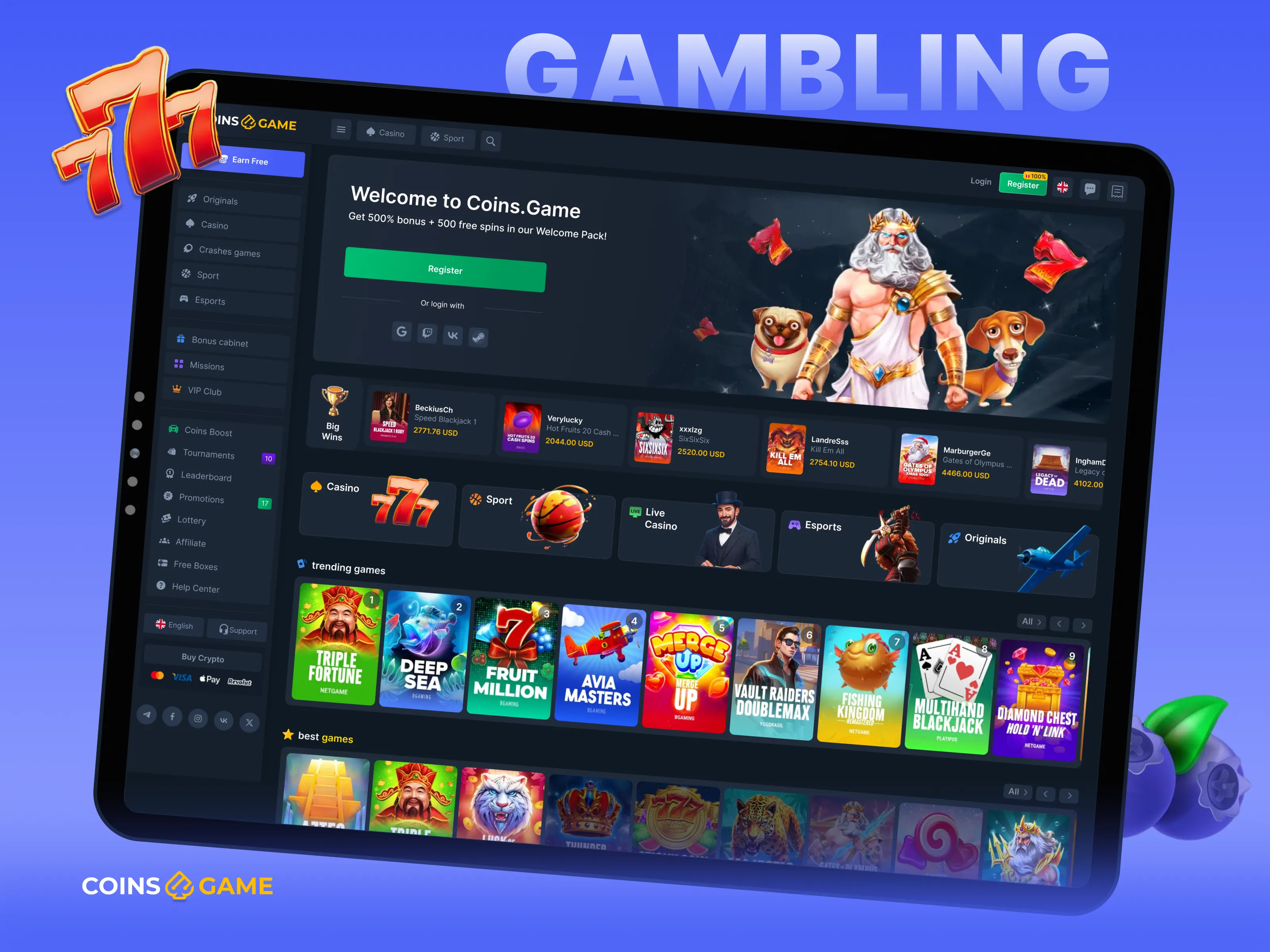 Online Casino Revamp: Web & Mobile UI/UX bet casino casino betting casino dashboard casino design casino gambling casino home page casino interface casino landing page casino online casino template casino ui casino website design gambling gambling website game design online casino web casino