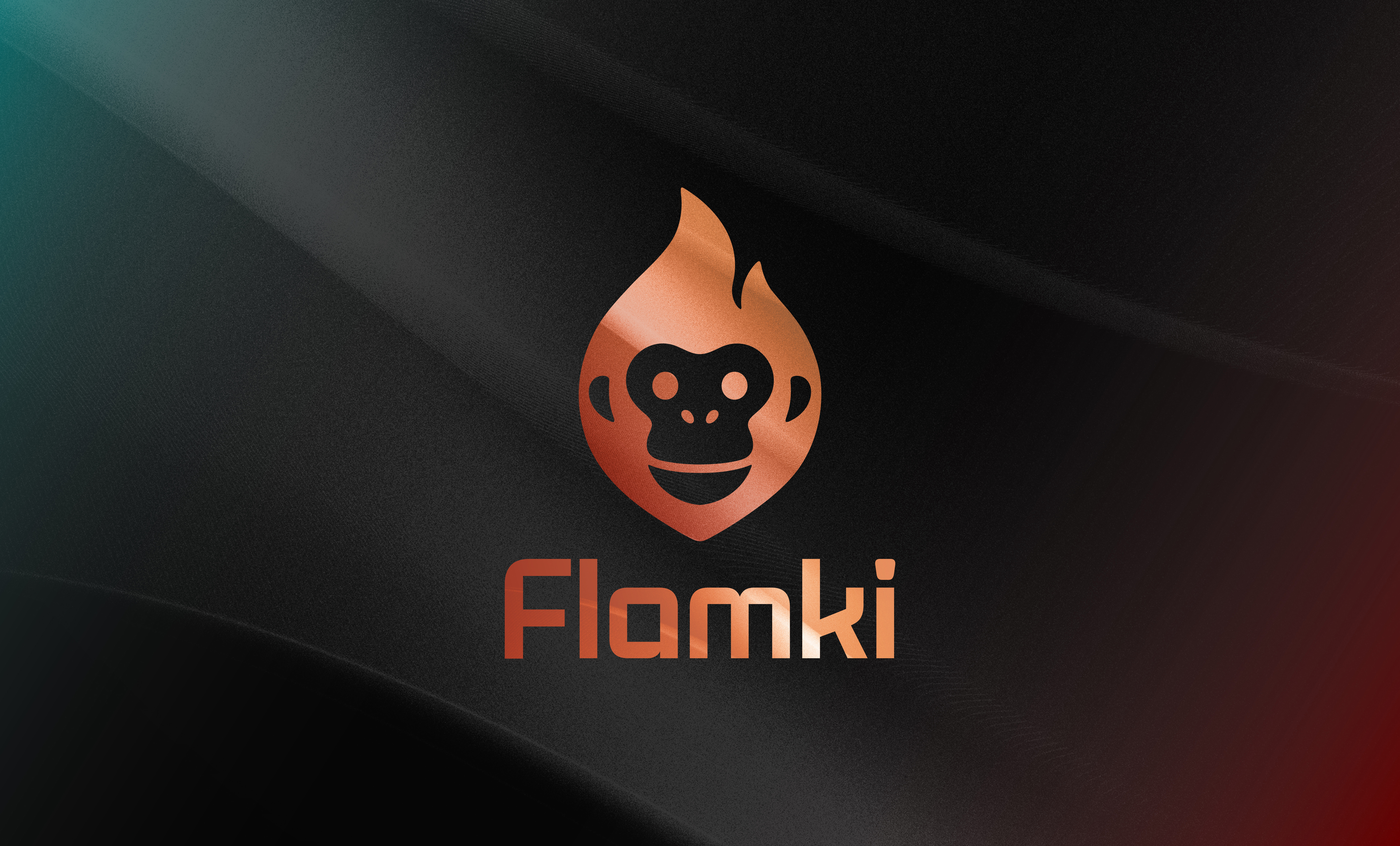High-Energy Branding & logo | FLAMKI brand style guide branding comet creative energy drink logo energy logo fire flame gradient graphic design head hot identity identity system logo logo design modern logo monkey logo symbol