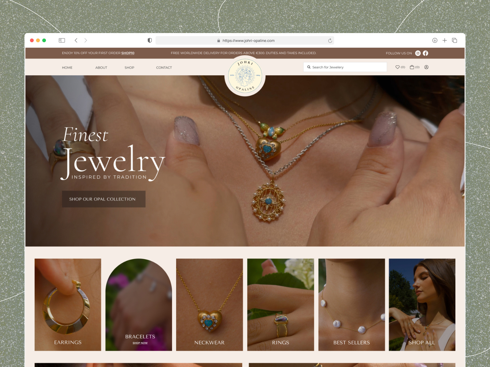 Example of E Commerce Site Design & Development