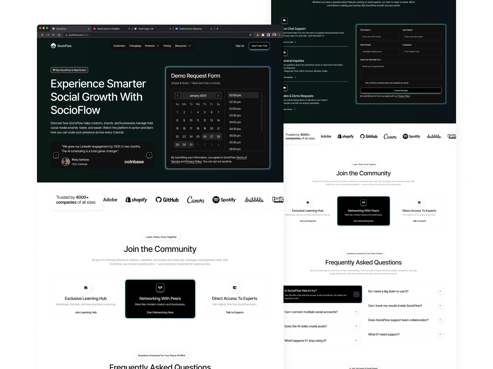 Example of Ai For Social Media Management Website