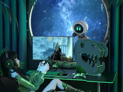 3D character poster 3d 3d character 3d model branding game illustration illustration nft poster design