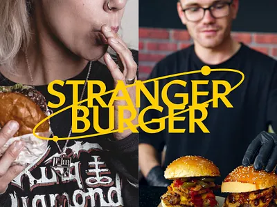 Stranger Burger Branding branding designer graphic graphic design graphicdesigner logo