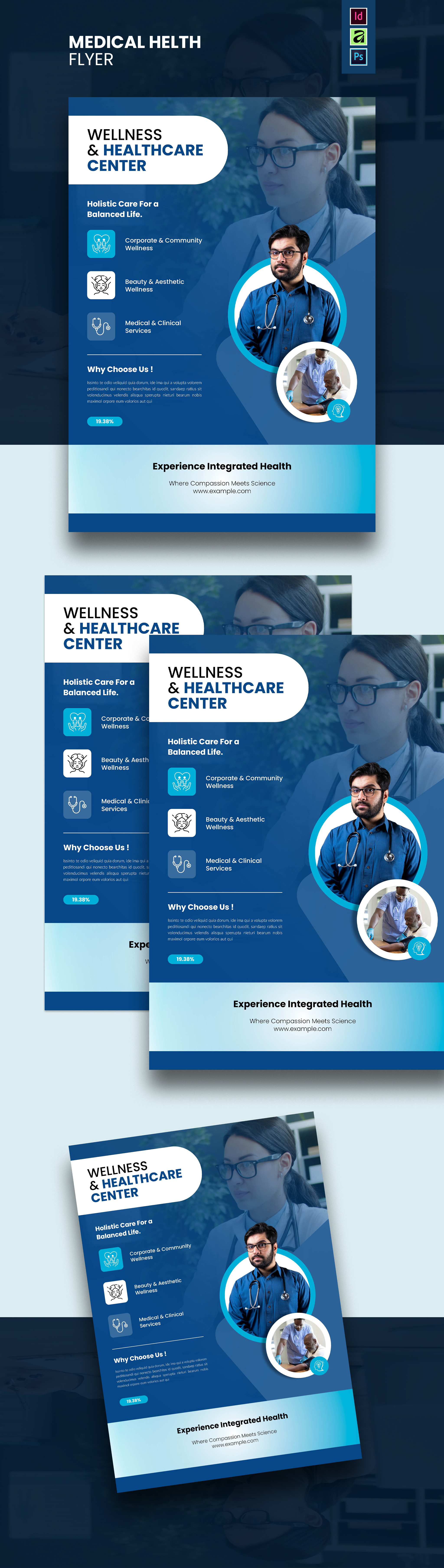 Medical Health Care Flyer Template app architecture branding business corporate design graphic design illustration logo ui