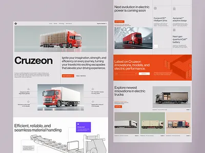 Automotive Website Landing Page auto automobile automotive ui automotive website car website car website design cars design landing page modern car website responsive web design saas website design tech website transportation website ui vehicle landing page web webdesign website design