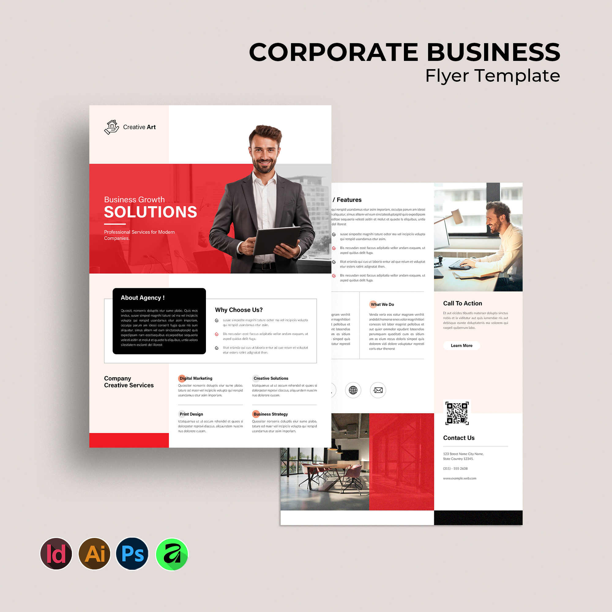 Modern Corporate Business Flyer Template 2026 app architecture best branding business corporate design graphic design illustration logo modern new print ui