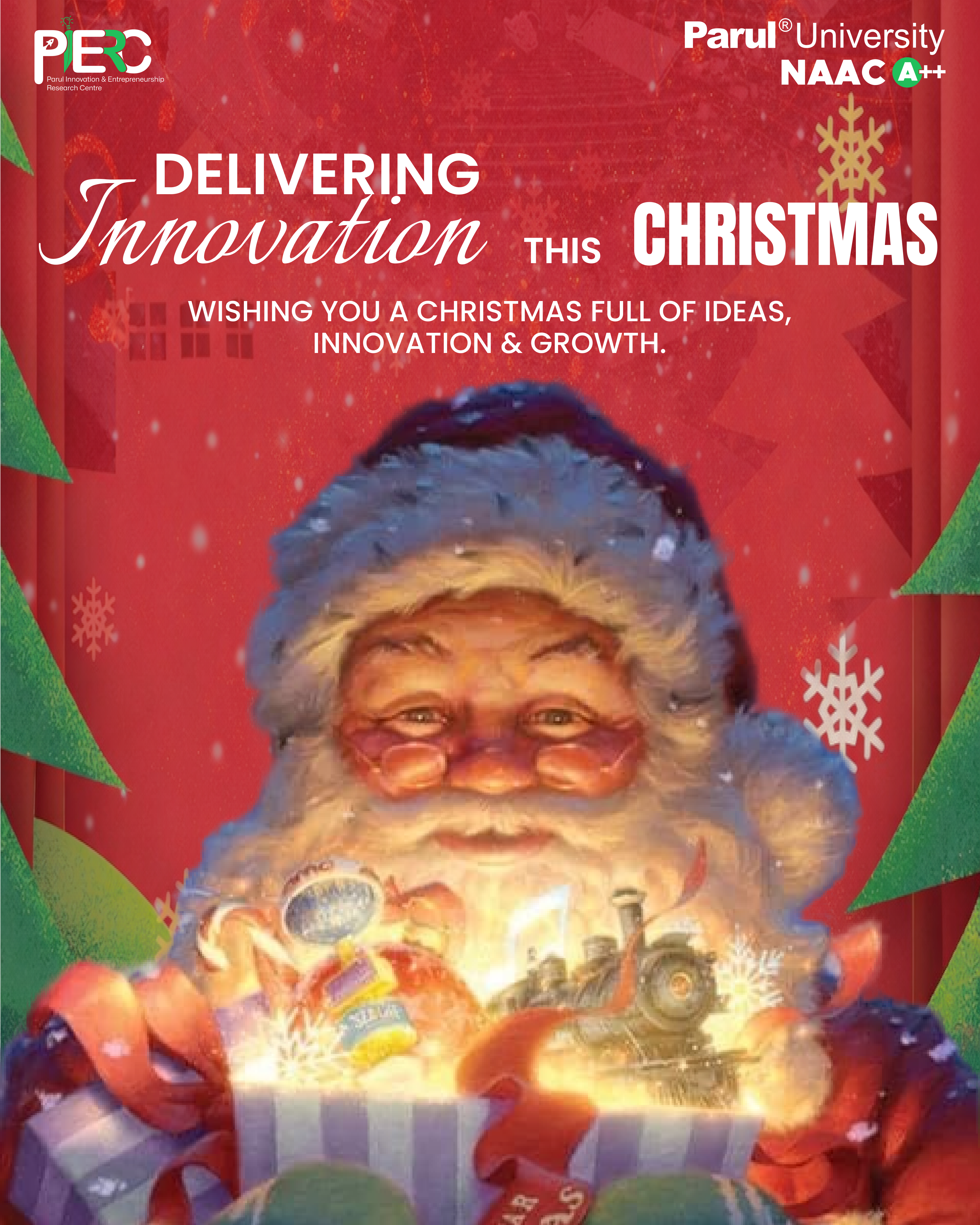Delivering Innovation This Christmas | Festive Creative Design branding design graphic design logo poster social media typography vector