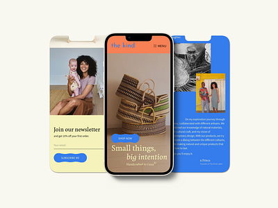 The kind label concept design ecommerce figma landing layout responive ui ux web