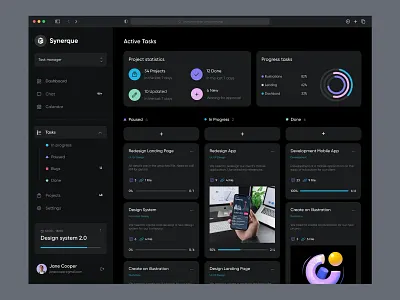 Management Platform admin panel analytics canban clean dark mode dashboard design manage projects and teams management minimal platform productivity project management saas task management ui design ux design ux ui web app