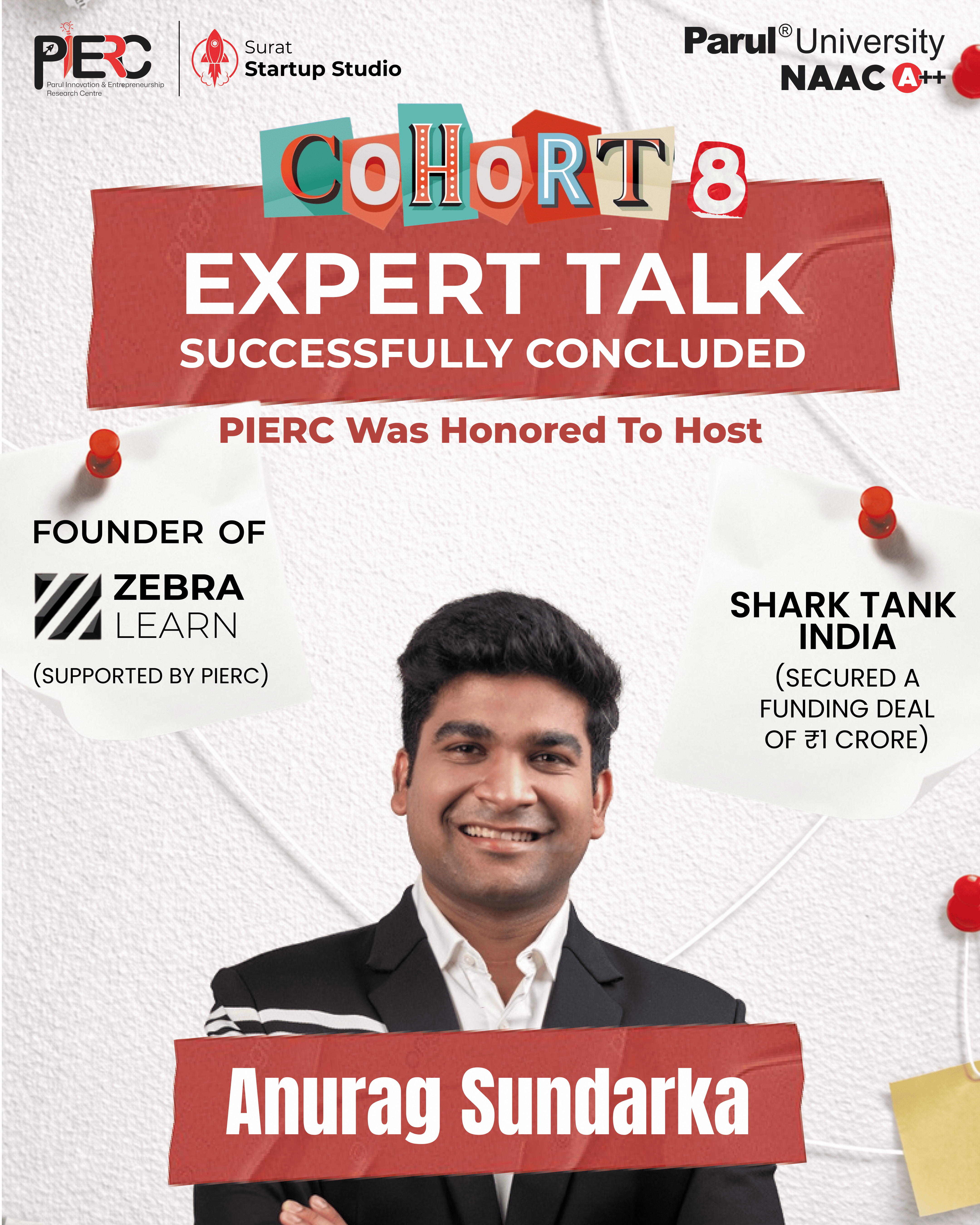 Cohort 8 Expert Talk | Startup Insights & Career Guidance branding design graphic design poster social design typography vector