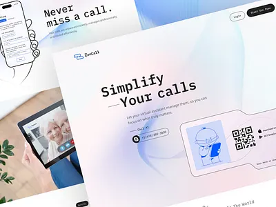 Zencall.ai — AI Voice Assistant Website Design ai ai assistant ai assistant ui ai call assistant ai landing page ai tool ui artificial intelligence automation calling app ui landing page saas ui ux voice ai web design website design