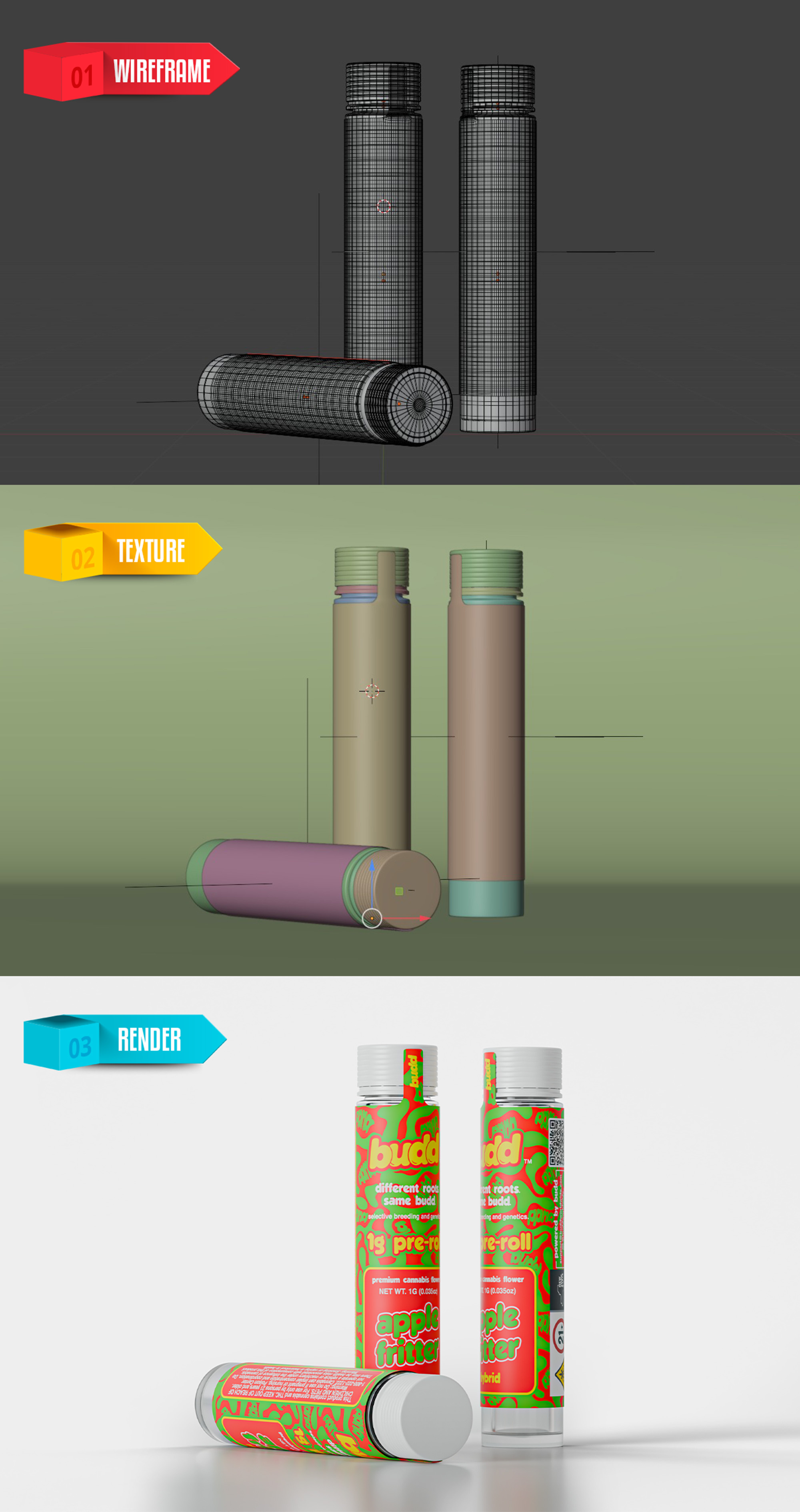 Example of 3D Product Modeling & Realistic Render