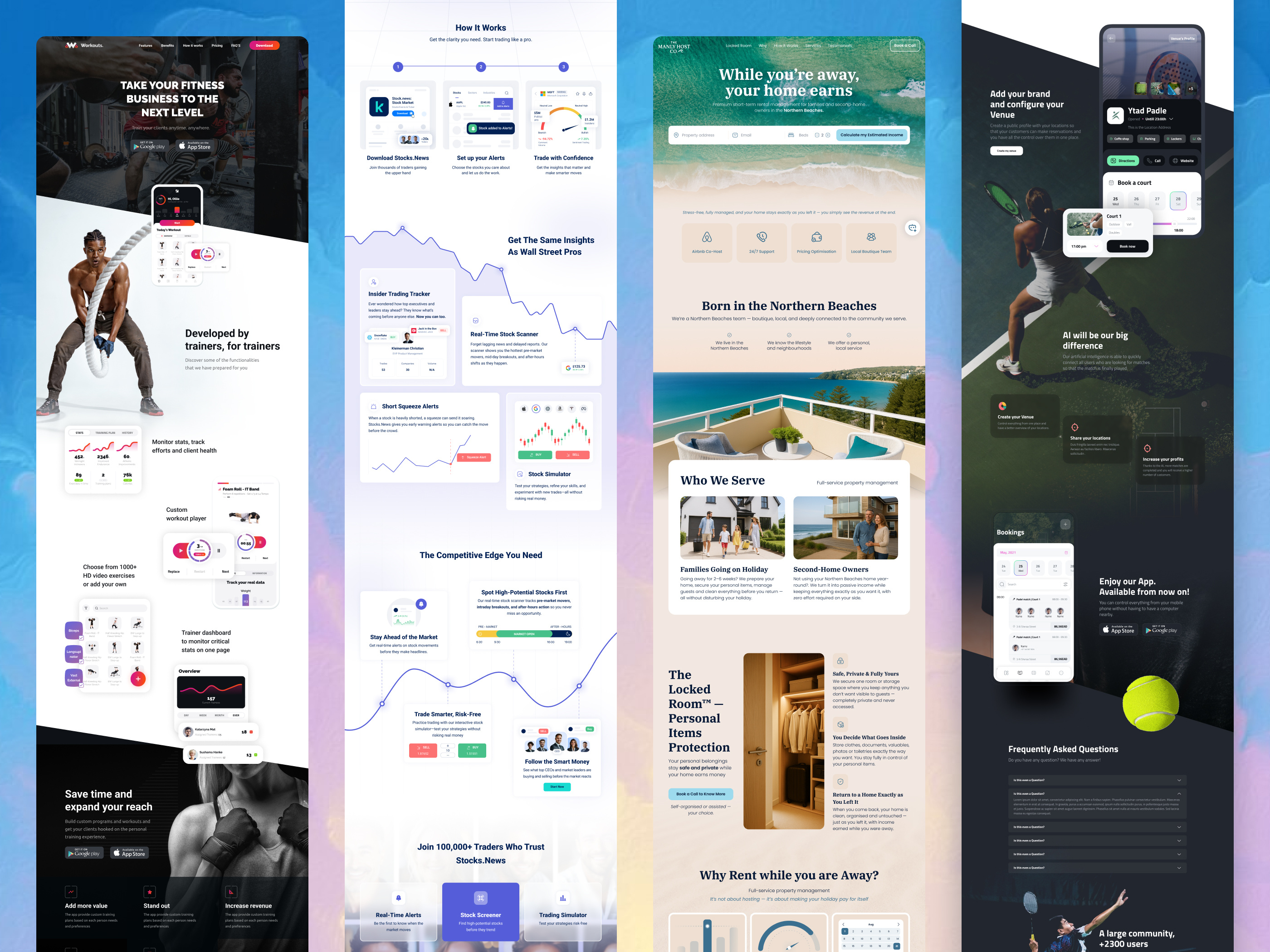 Example of Website Design (5 Screens)