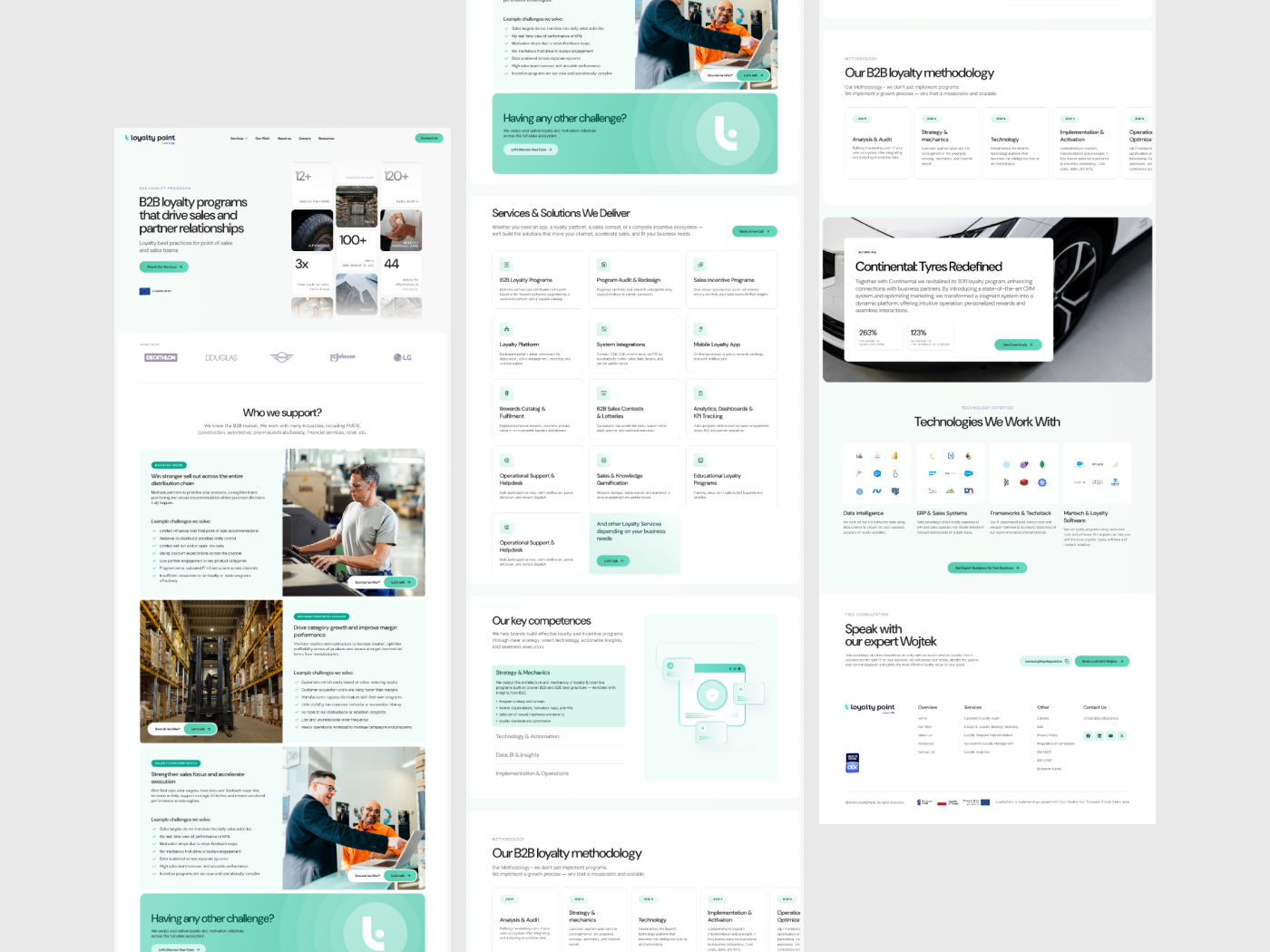 Example of Loyalty Point B2B Landing Page