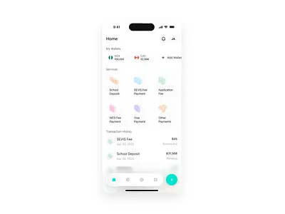 Mobile Home Page - Fintech Design design fintech ui ui design ux ux design