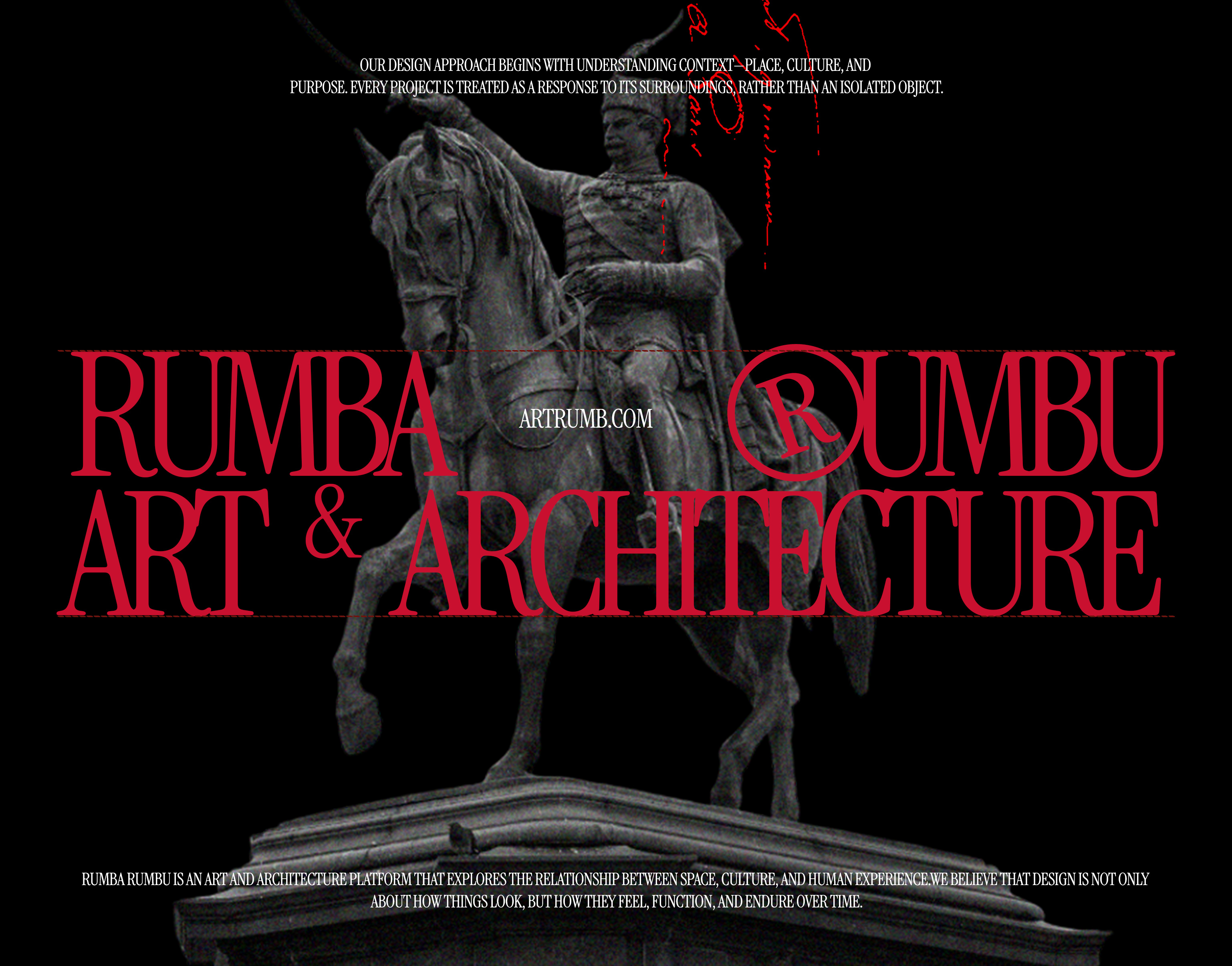 RUMBA RUMBU ART & ARCHITECTURE PRESENTATION architectural concept architecture art architecture art direction branding concept design design design philosophy design thinking graphic design minimal design modern architecture powe powerpoint presentation design slide design timeless design ui visual identity visual storytelling