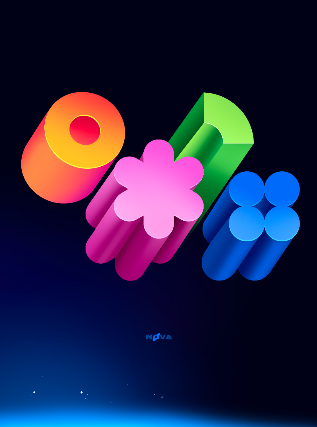 Nova brand brandillustration design geometry illustration space ui web webdesign