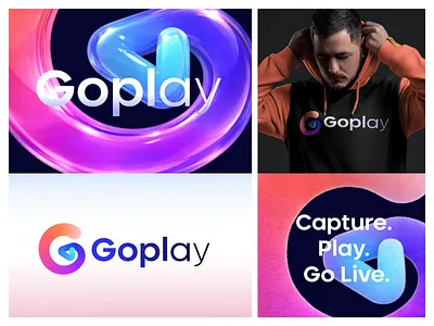 Modern Gradient Colorful Letter G+play icon Logo Design branding app branding colorful logo content creation creator design designer entertainment gradient icon mark symbol letter g logo live logo modern play playback reels shorts social media streaming video