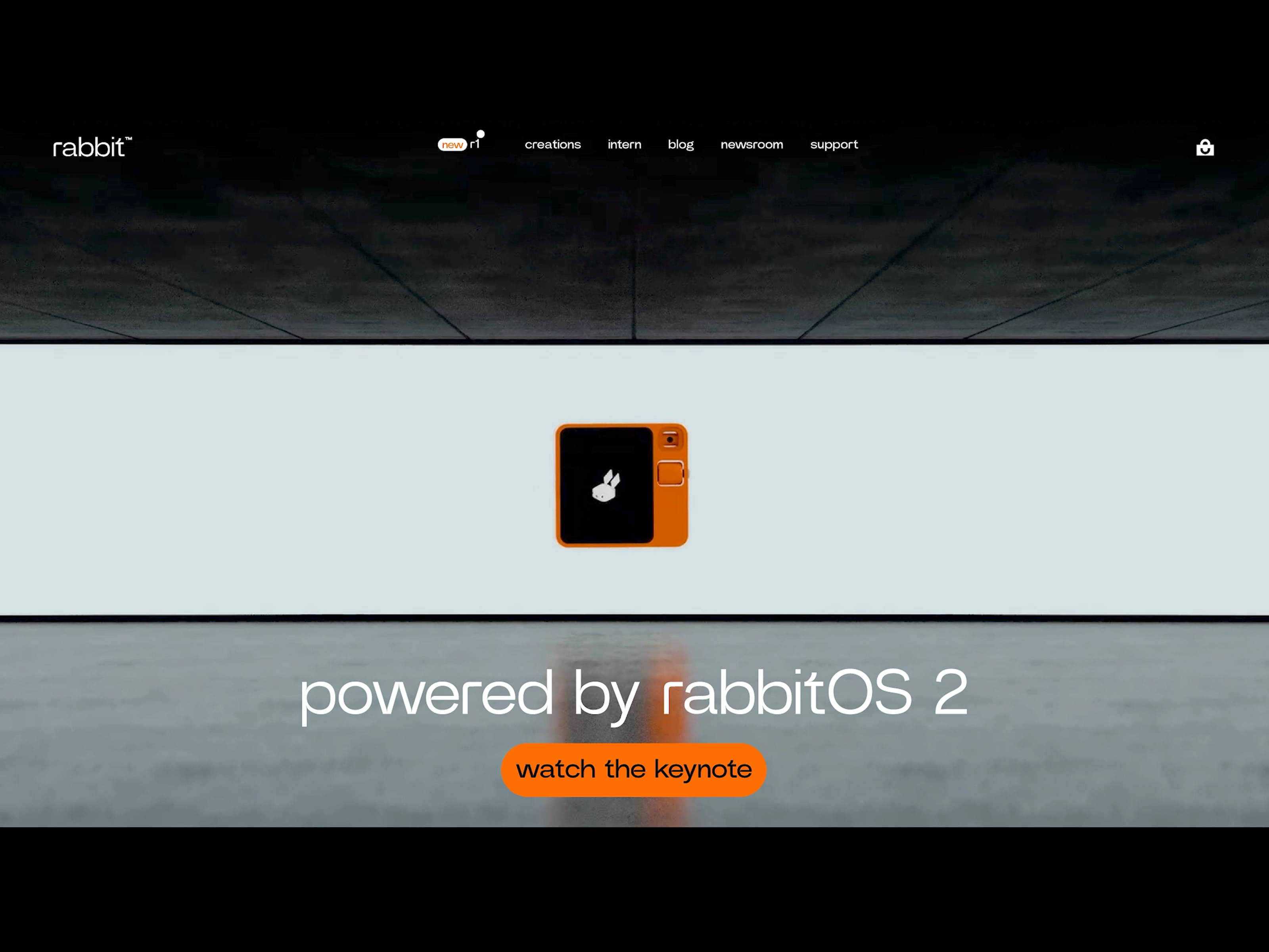 Rabbit r1 - Concept Hero Section 3D Animation 3d 3d animation animation branding design graphic design illustration logo minimal motion graphics ui ui animation ui ux ux ui