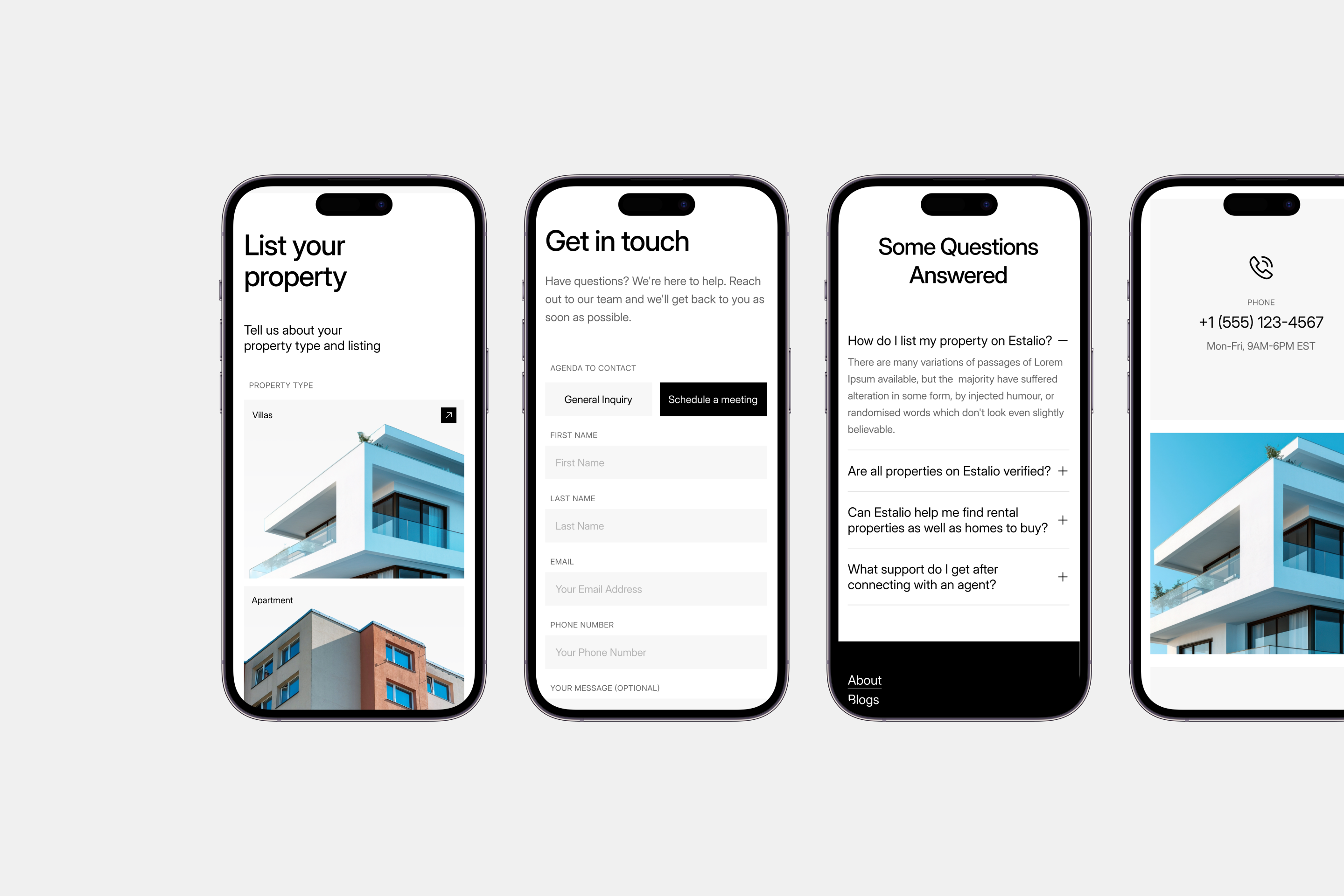 Mobile Real Estate UX — Eastalio App Architecture by Tarik Eamin for ...