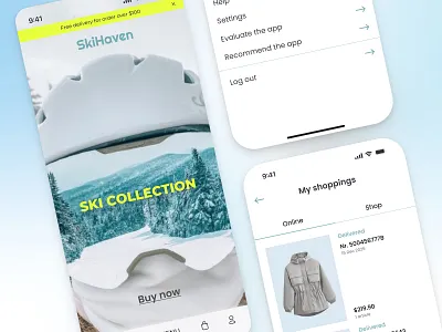 Mobile App Design - my account account app app design branding design ecommerce interface logo mobile mobile app mobile design mobile interface product design ski splash screen ui ui design uiux ux ux design