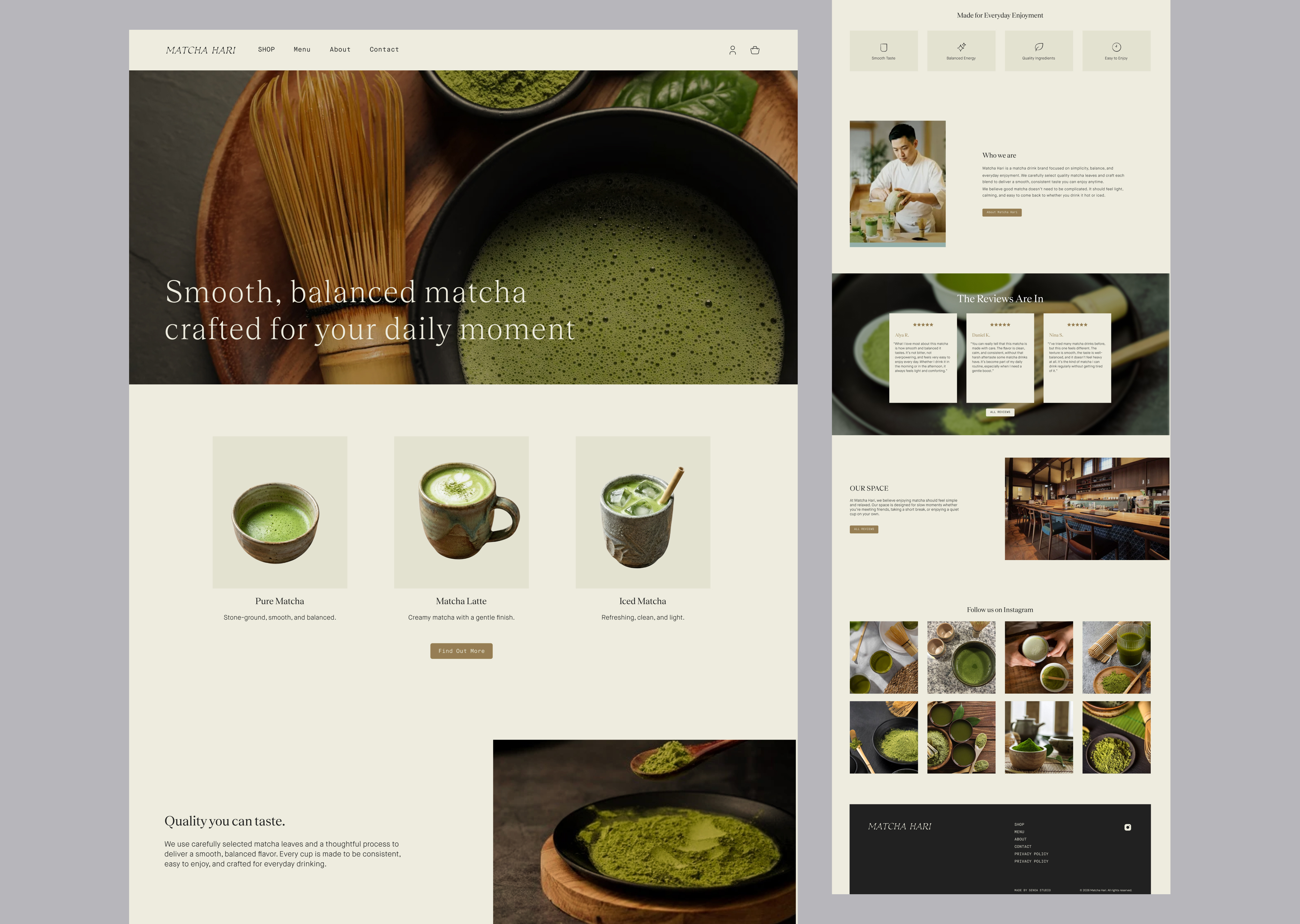 Example of Landing Page & Website UI Design