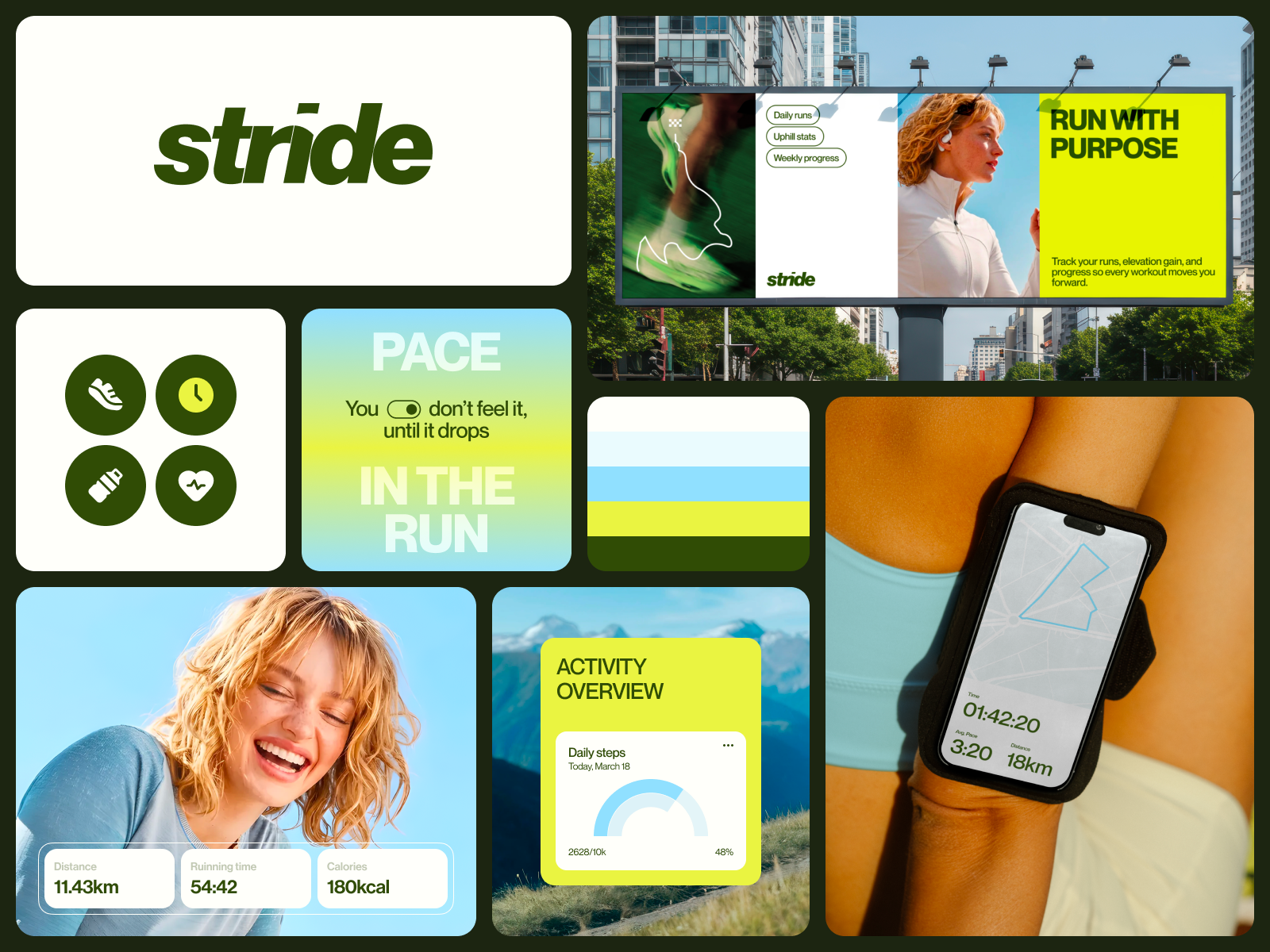 Example of Stride Sport Branding