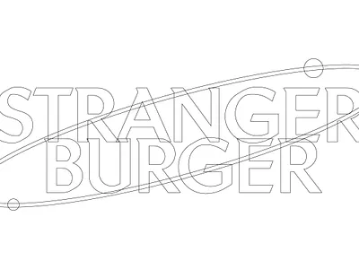Stranger Burger Branding branding graphic design logo