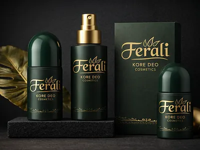 Ferali – Luxury Natural Deo Cosmetics Brand Logo Design animation app icon branding business logo designer ferali logo gold logo graphic design logo logo design luxury logo minimalist logo modern logo motion graphics text logo