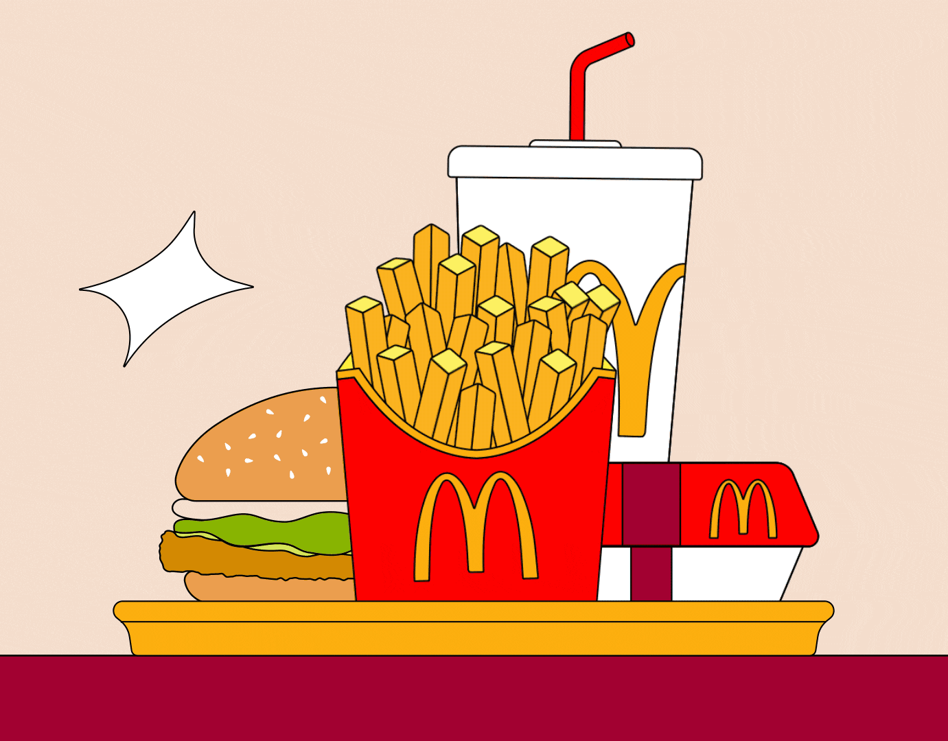 McDonald's menu after animation motion motion graphics