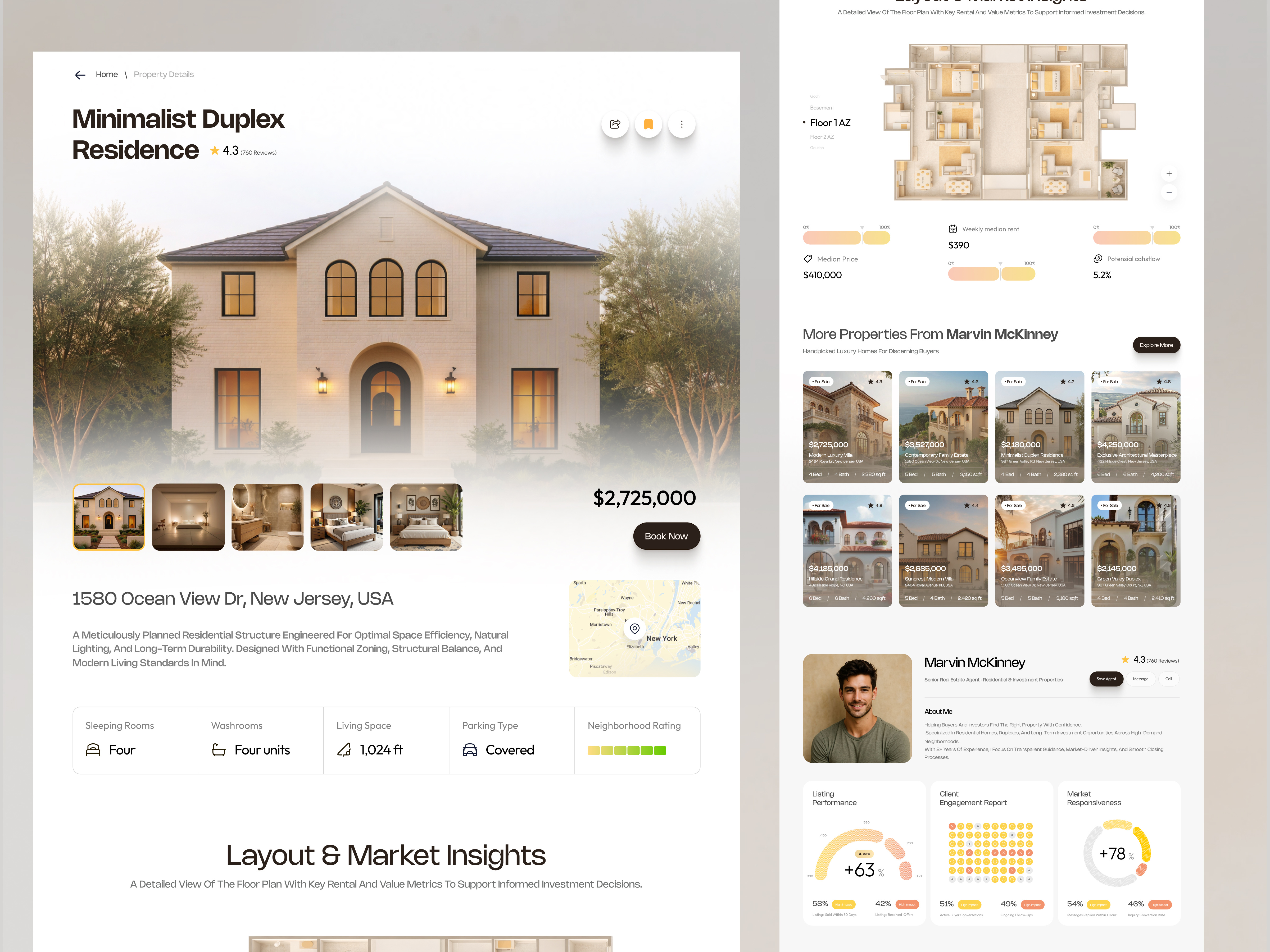 Example of Real Estate Product UI/UX Design