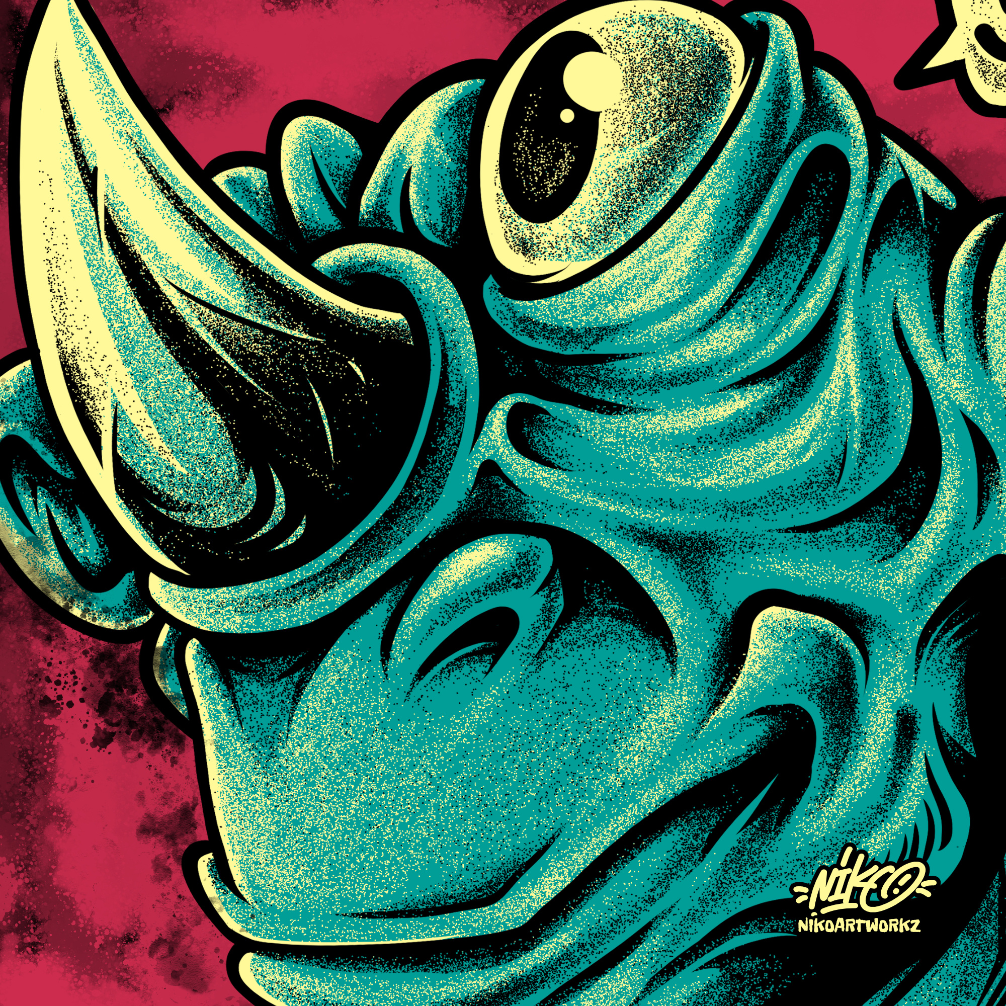 The One Horn apparel art artwork branding clothing design digital art drawing graphic design illustration logo merch t shirt t shirt design