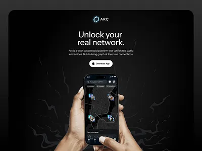 ARC Landing Page desktop landingpage mobile mobile app ui ux webdesign website