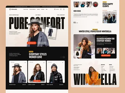 Ecommerce Website Homepage Redesign - UI/UX Design & Web Design ecommerce homepage ecommerce layout ecommerce website design fashion fashion ecommerce figma ui design homepage design homepage ui homepage ui ux landing page design mockup online store shopify design ui design ui kit ui ux design ux design web design website design website redesign
